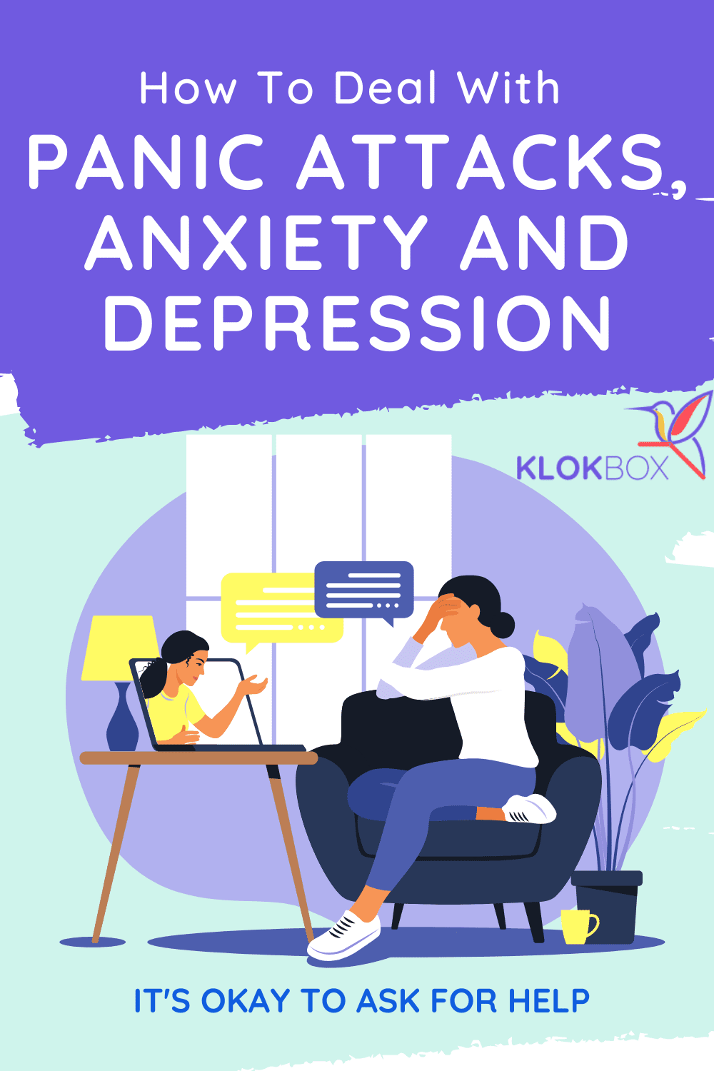 How to Deal with Panic Attacks, Anxiety and Depression Pinterest Pin