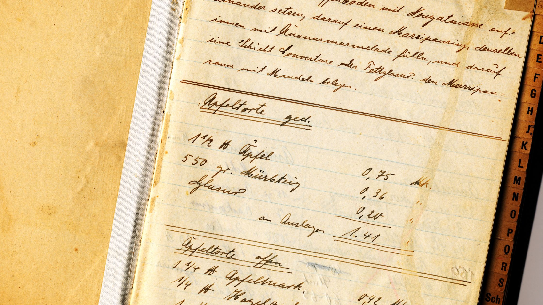 Secret family recipe book