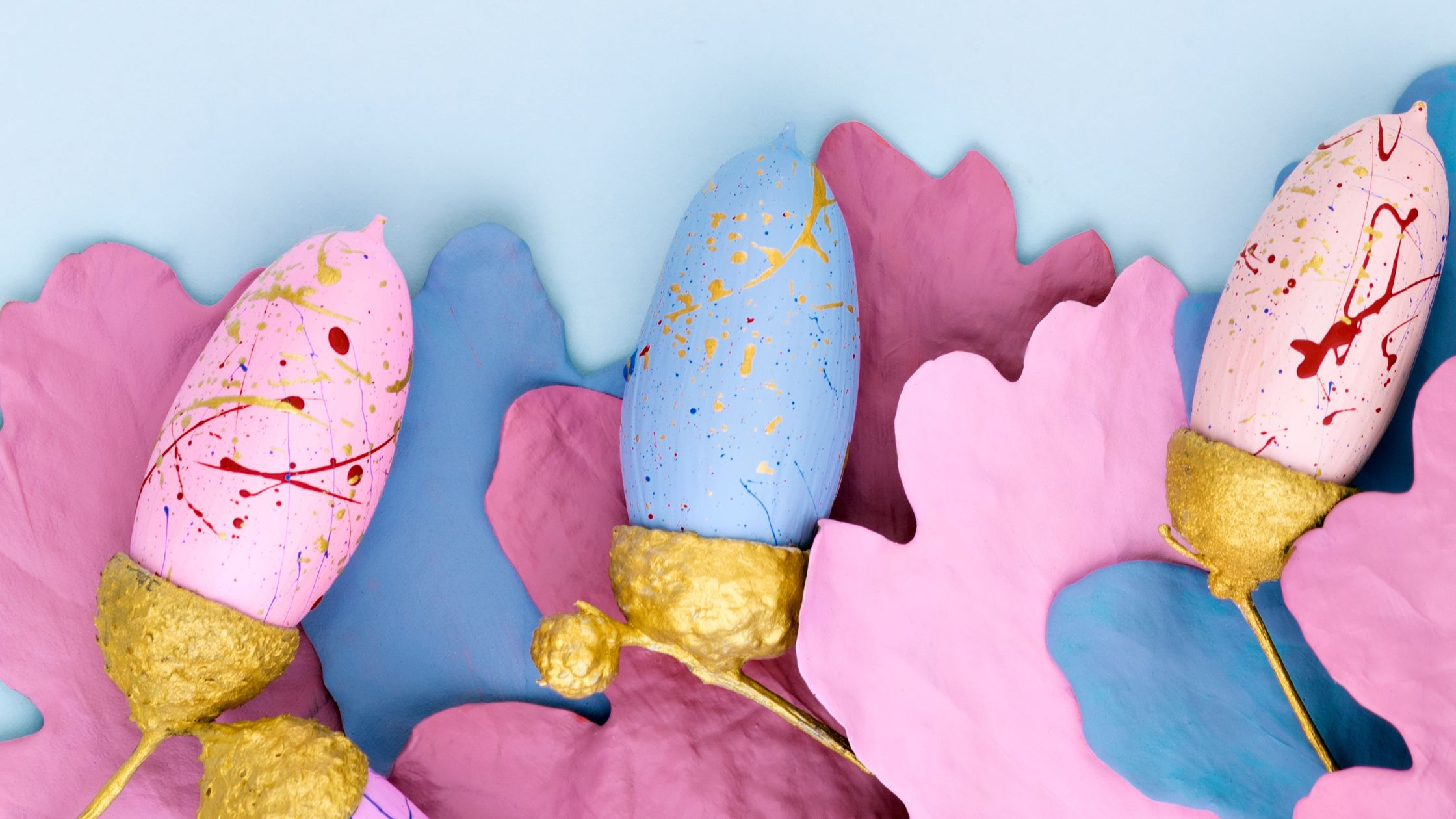 Collect and paint acorns