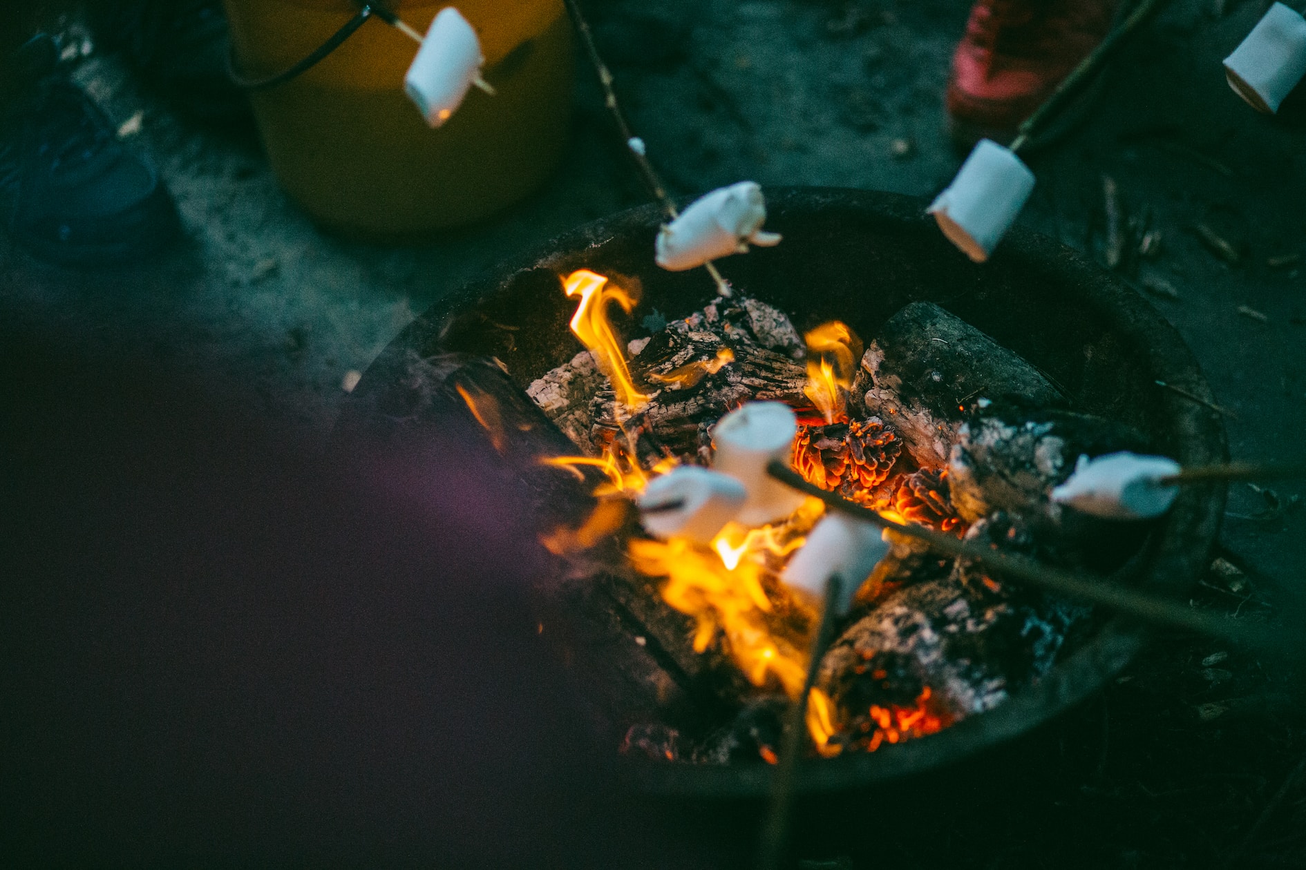 people grilling marshmallows - A Must Capture Memory This fall
